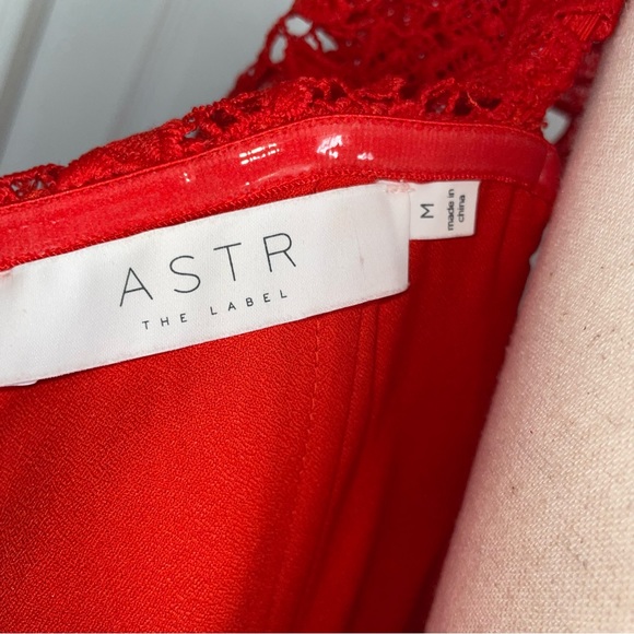 ASTR THE LABEL RED DRESS  SIZE M - Picture 7 of 14